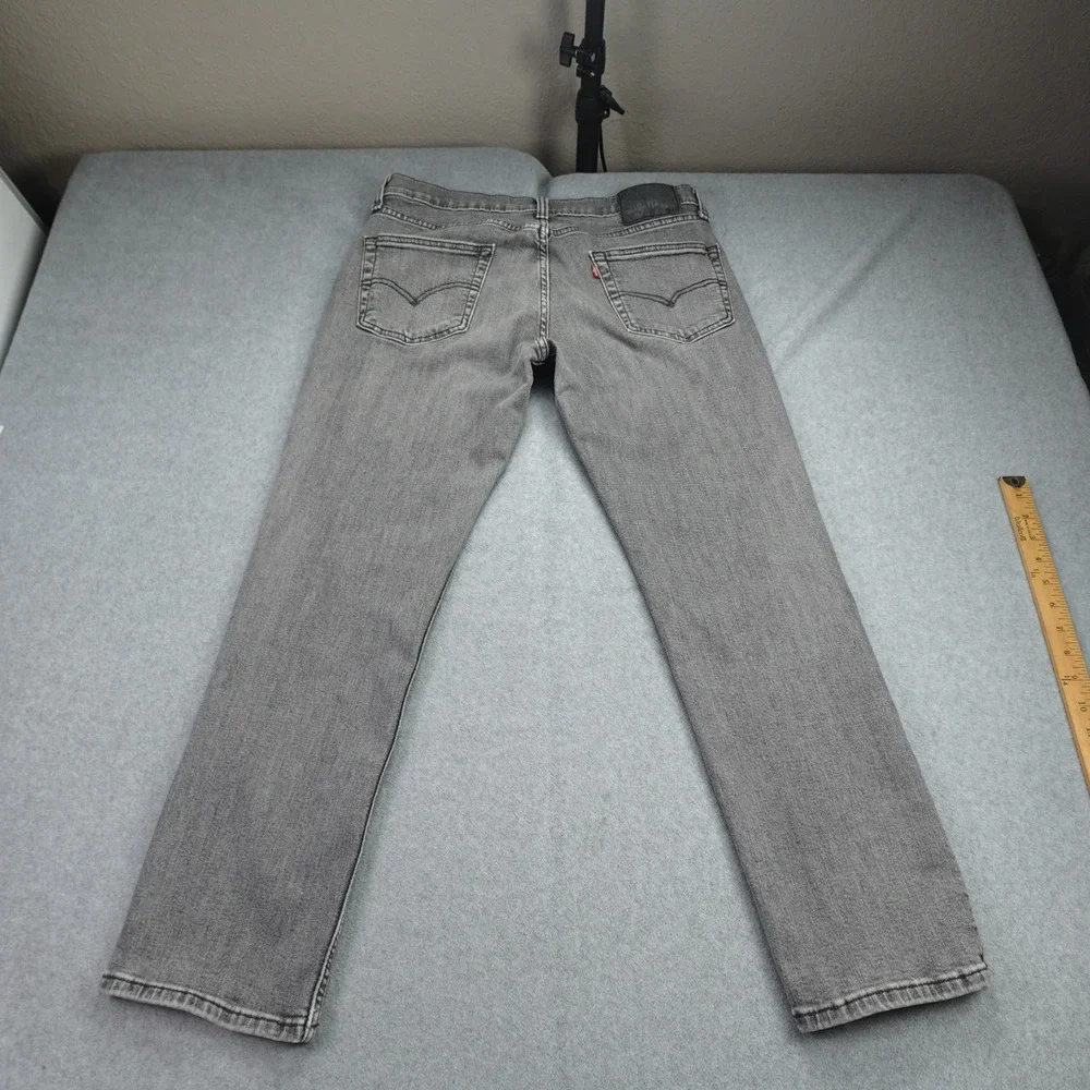 Levis 511 Jeans Mens‎ 33x30 (meas. 32x29)Gray Faded Slim Fit WaterLess Denim